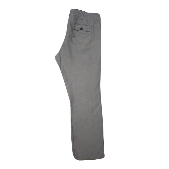 Vince Cotton Blend Drawstring Button Fly Gray Flap Pocket Causal Pant 32(34x 29) - Picture 3 of 7